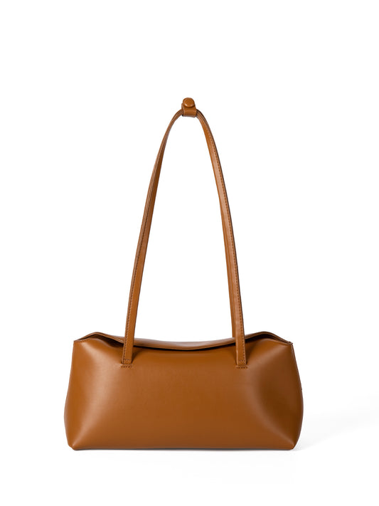 Sac baguette camel à anses longues — Caramel | La Touche