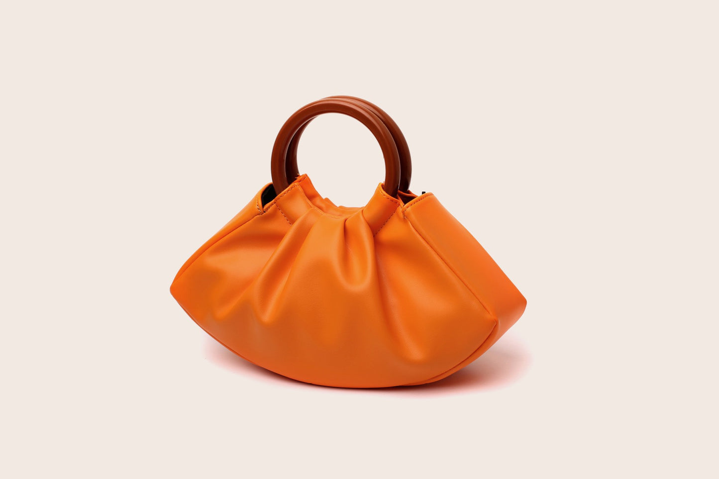 Sac à main doré effet croco anse ronde — Riviera | La Touche